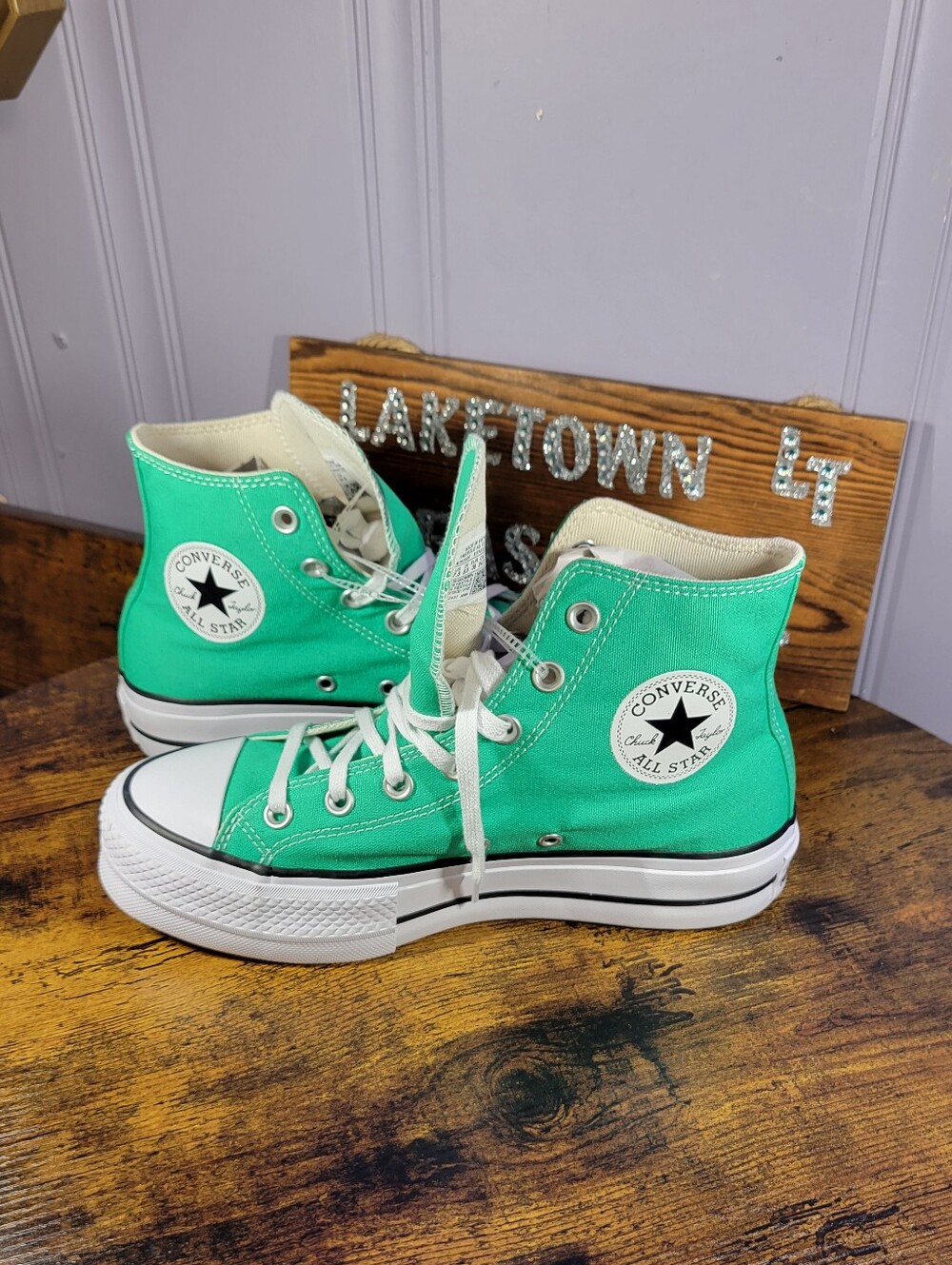 Converse Chuck Taylor All Star Lift High Top Sneakers -Apex green